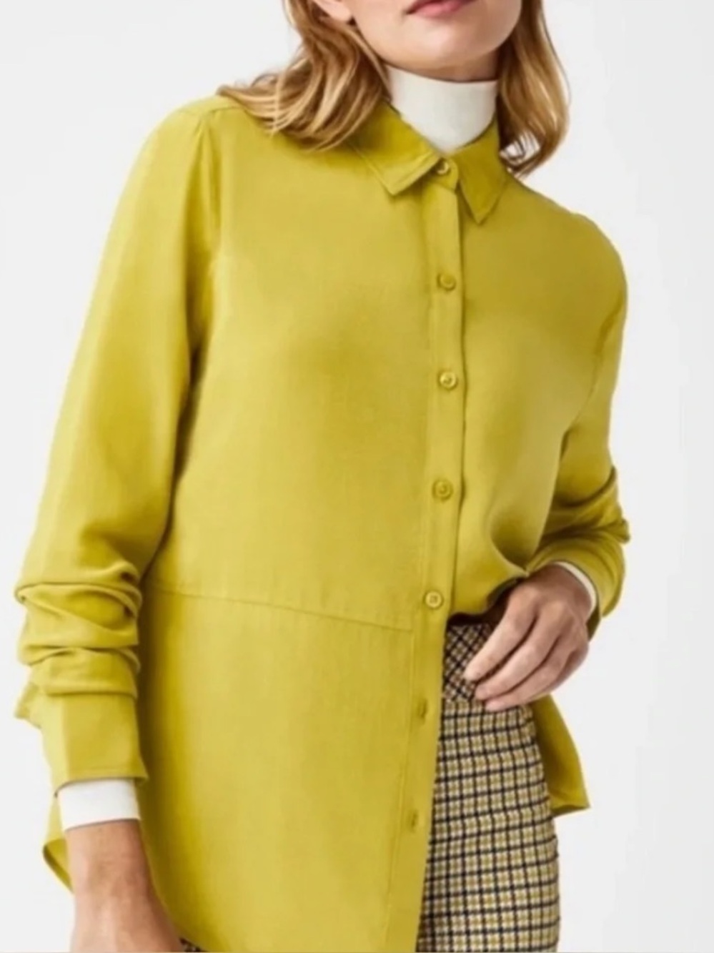 Spanx silk blouse top